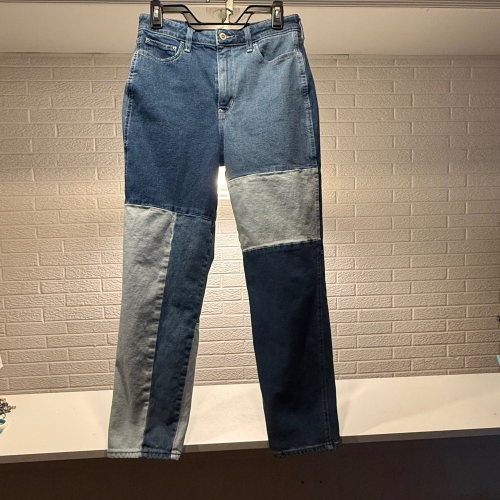 Hollister‎ California Patchwork Mom Jeans Ultra High Rise Vintage Stretch